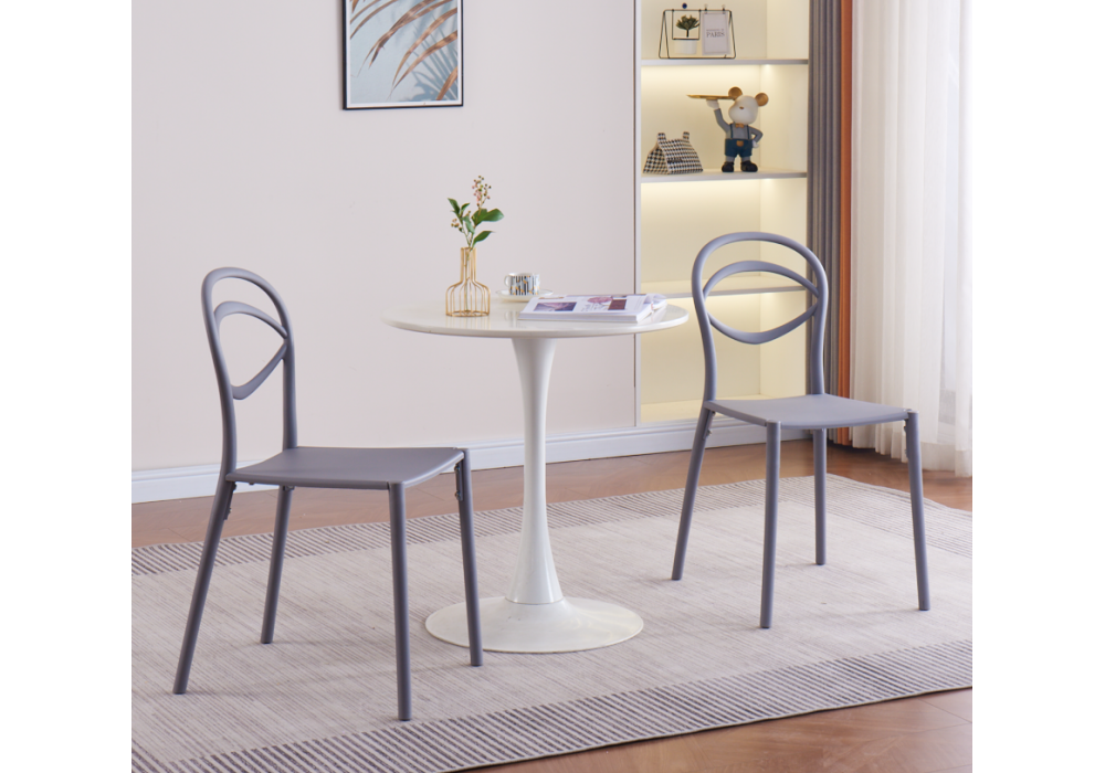 Пластиковый стул Simple gray.