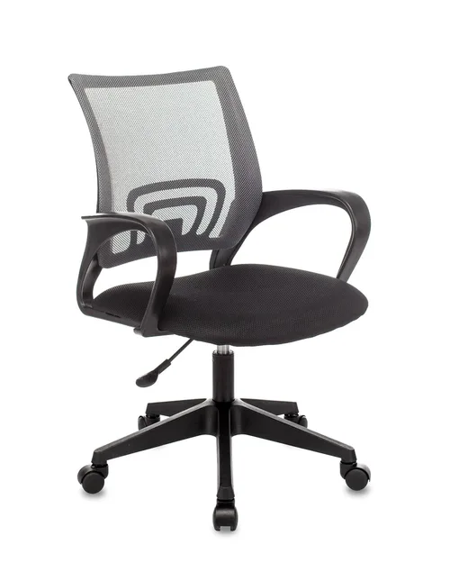 Кресло офисное TopChairs ST-Basic сетка/ткань темно-серый.