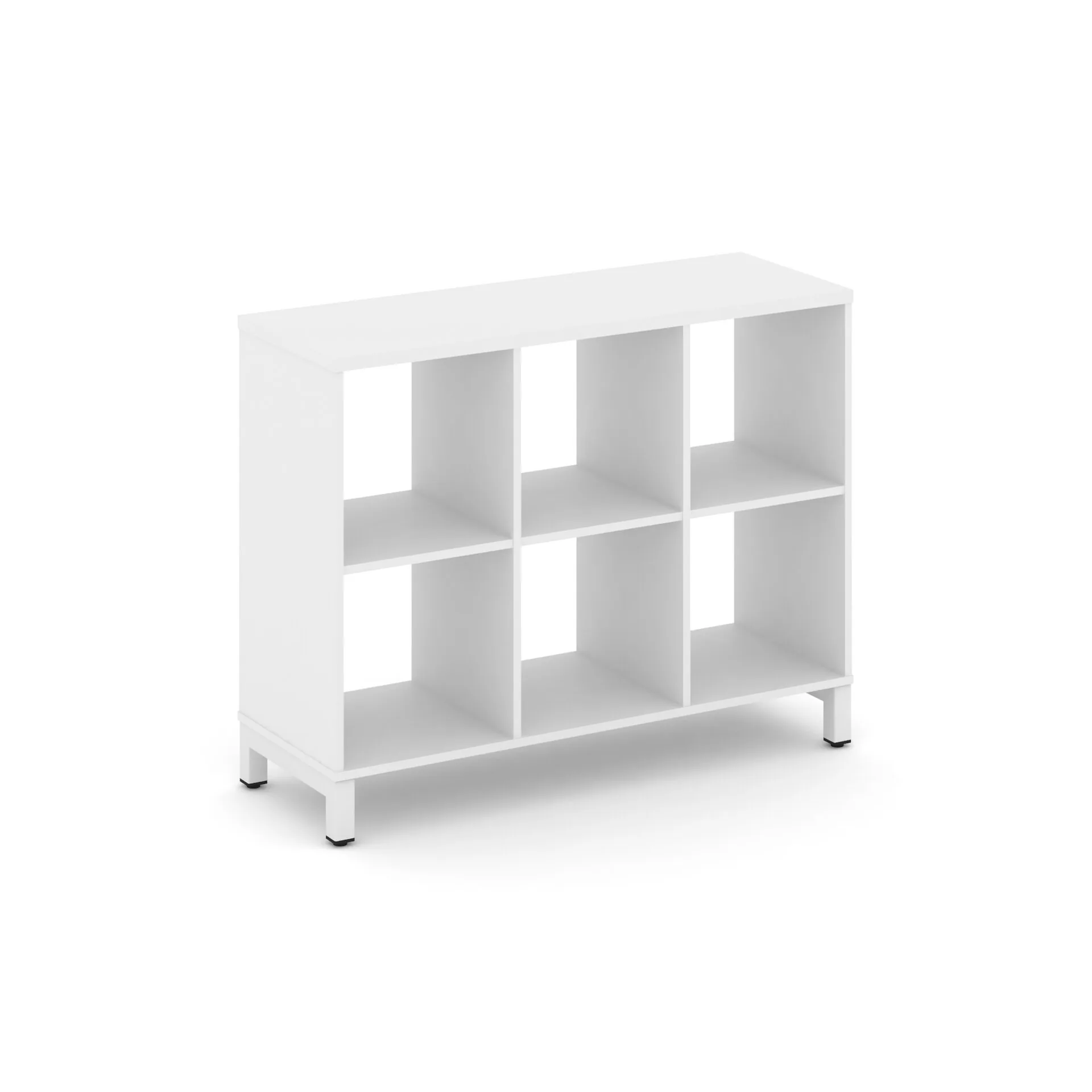 Стайл Проджект Каркас стеллажа 2 яр. SN.KS-230 Белый/Металл Белый 1121*400*881