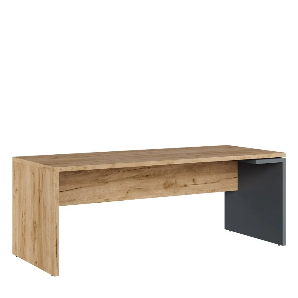 Стол письменный 200x80x75 дуб крафт золотой Zion Light  ZIL39210524