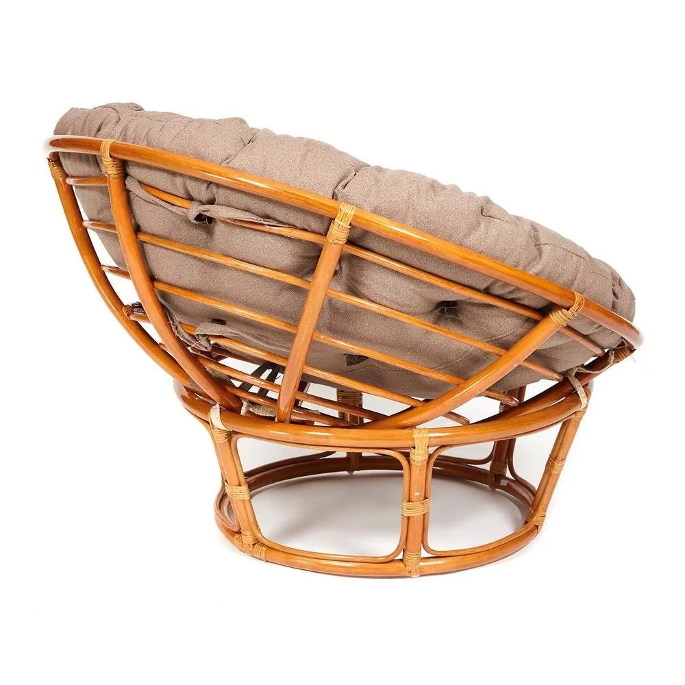 Кресло PAPASAN/ПАПАСАН 23/01 W  /с подушкой/ Cognac (коньяк)_13743.