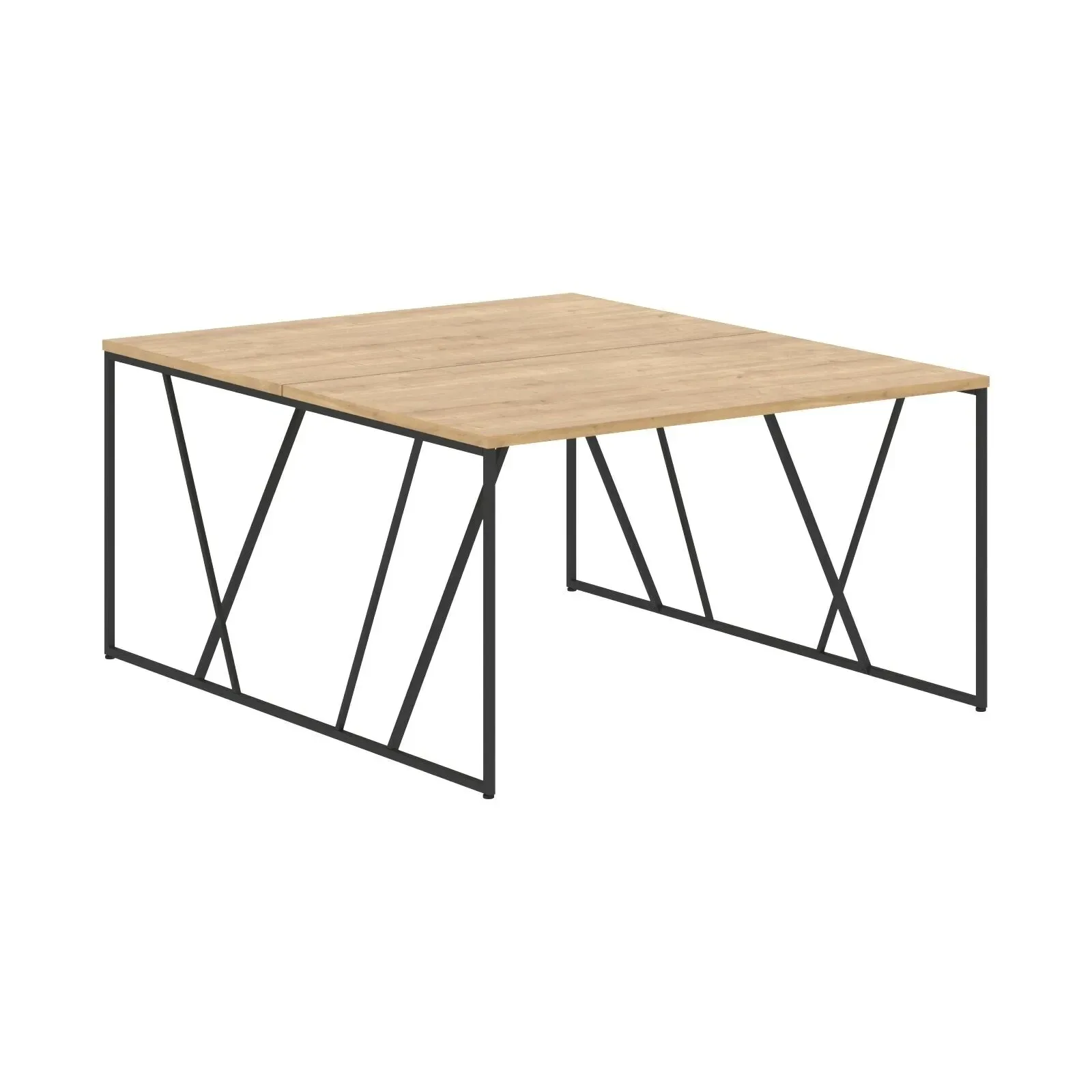 Стол-бенч LWST 1316 Дуб Бофорд/Черный 1360х1606х750 LOFTIS