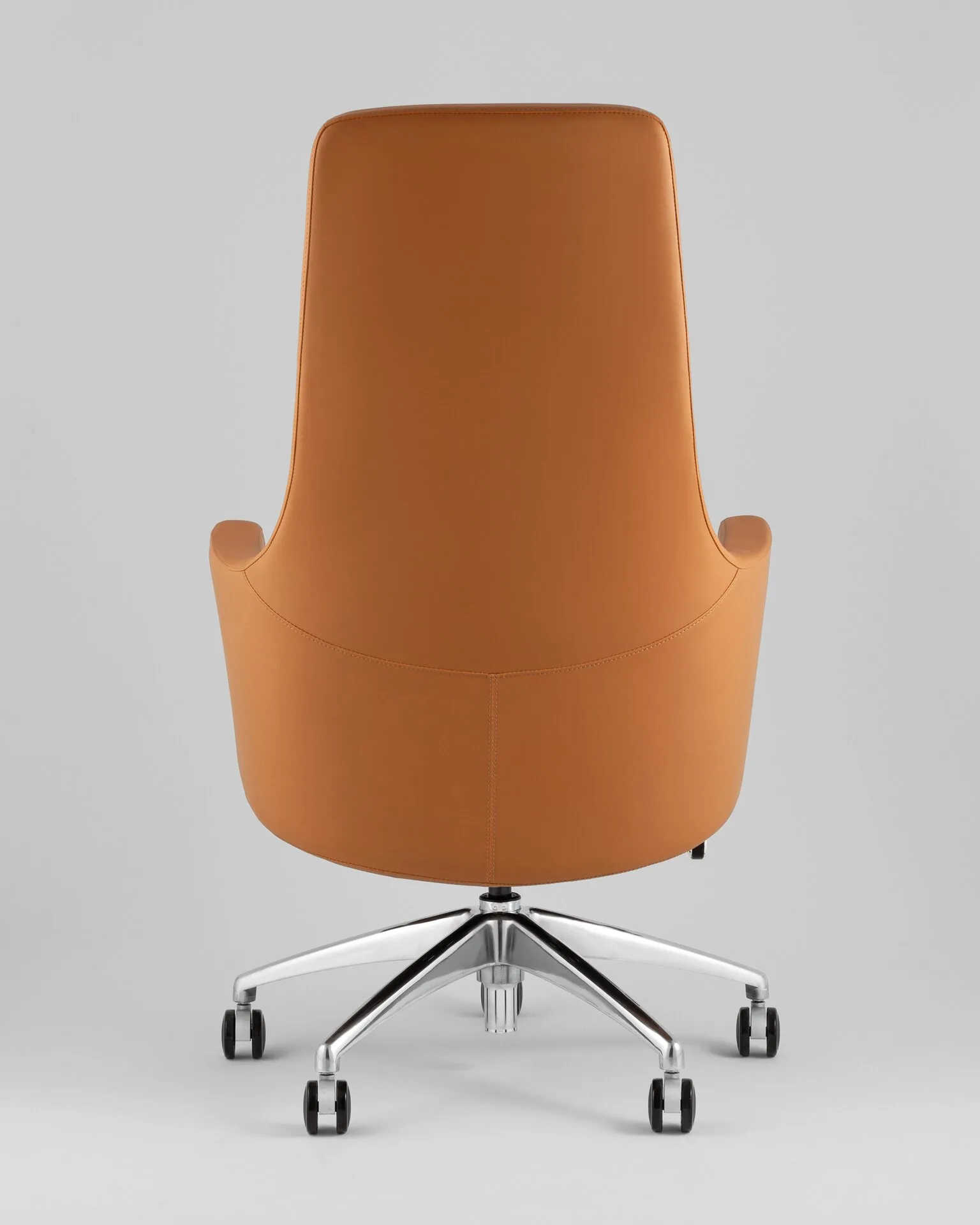 Кресло руководителя TopChairs Ferris коричневое.