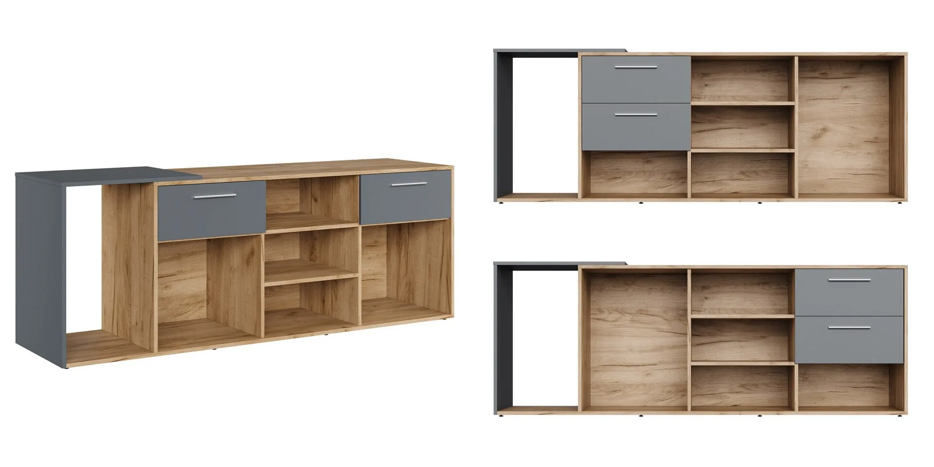 Креденция тип 1 189x50x71 дуб крафт золотой Zion Light  ZIL39241124