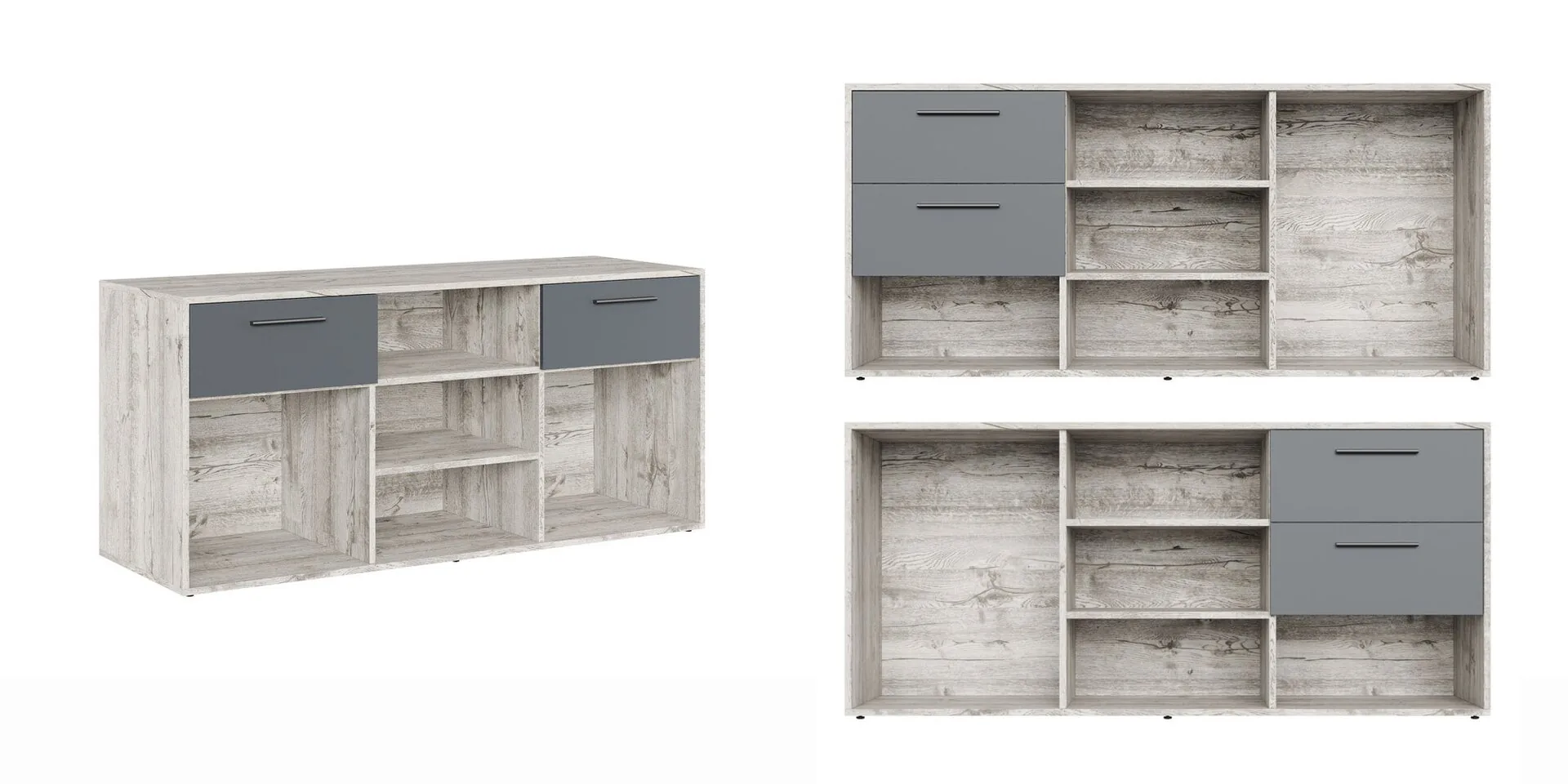 Креденция тип 2 150x50x69 дуб нордик Zion Light  ZIL39241014