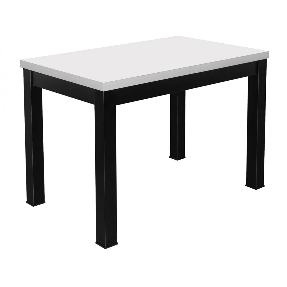 Стол раздвижной BLACK, 1100(1490)*670*770, (белый мат) 79222