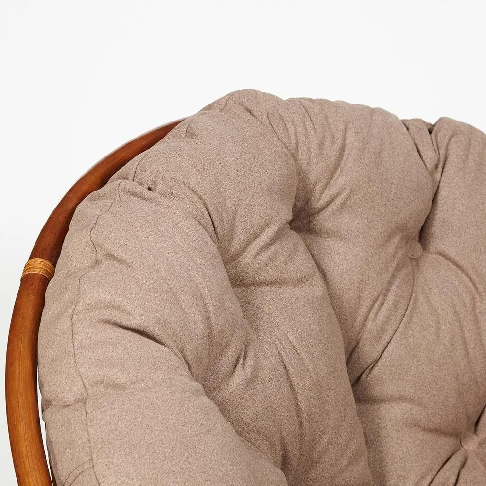 Кресло-качалка PAPASAN/ПАПАСАН w 23/01 B /с подушкой/ Pecan (орех)_13761.
