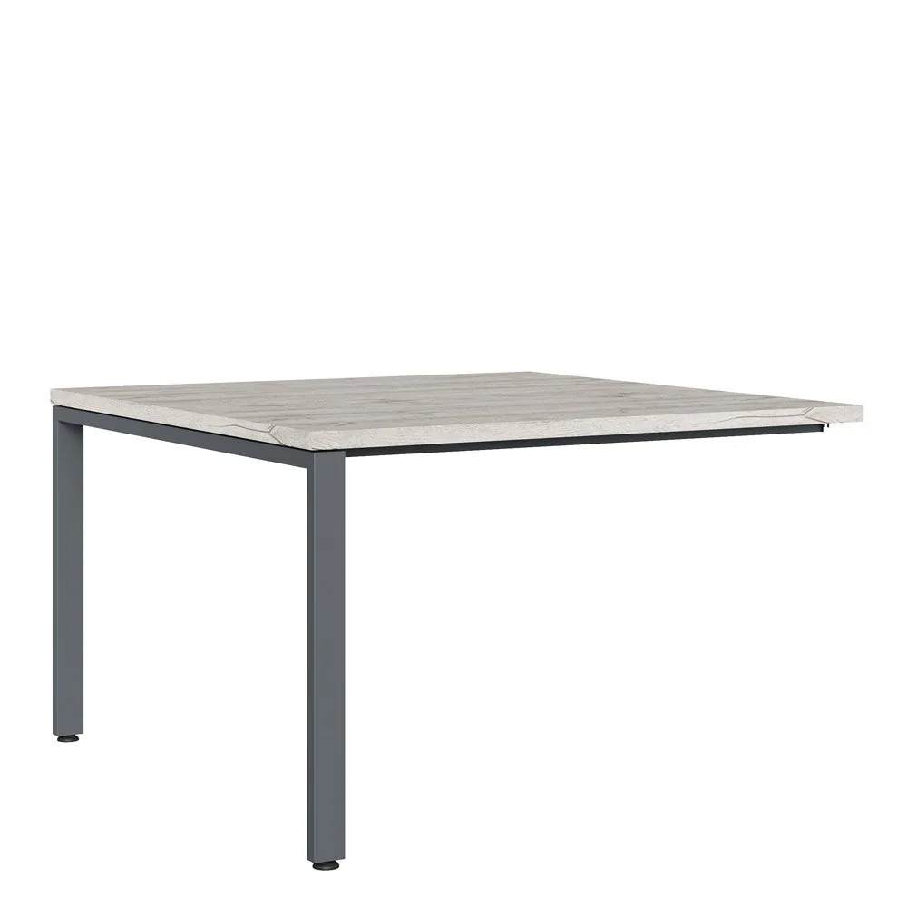 Удлинитель стола для переговоров 120x123,6x75 дуб нордик Zion Light  ZIL39270614