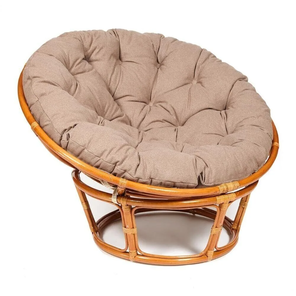Кресло PAPASAN/ПАПАСАН 23/01 W  /с подушкой/ Cognac (коньяк)_13743.