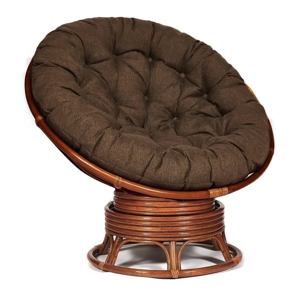 Кресло-качалка PAPASAN/ПАПАСАН w 23/01 B /с подушкой/ Pecan (орех)_13749.